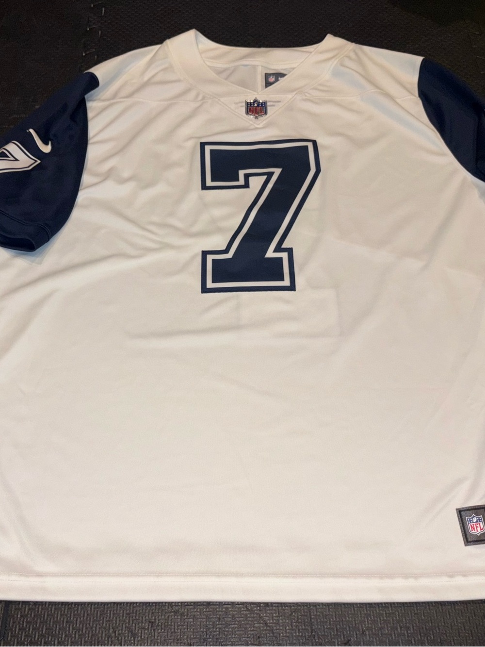 NFL Men's White & Navy #7 Football Jersey